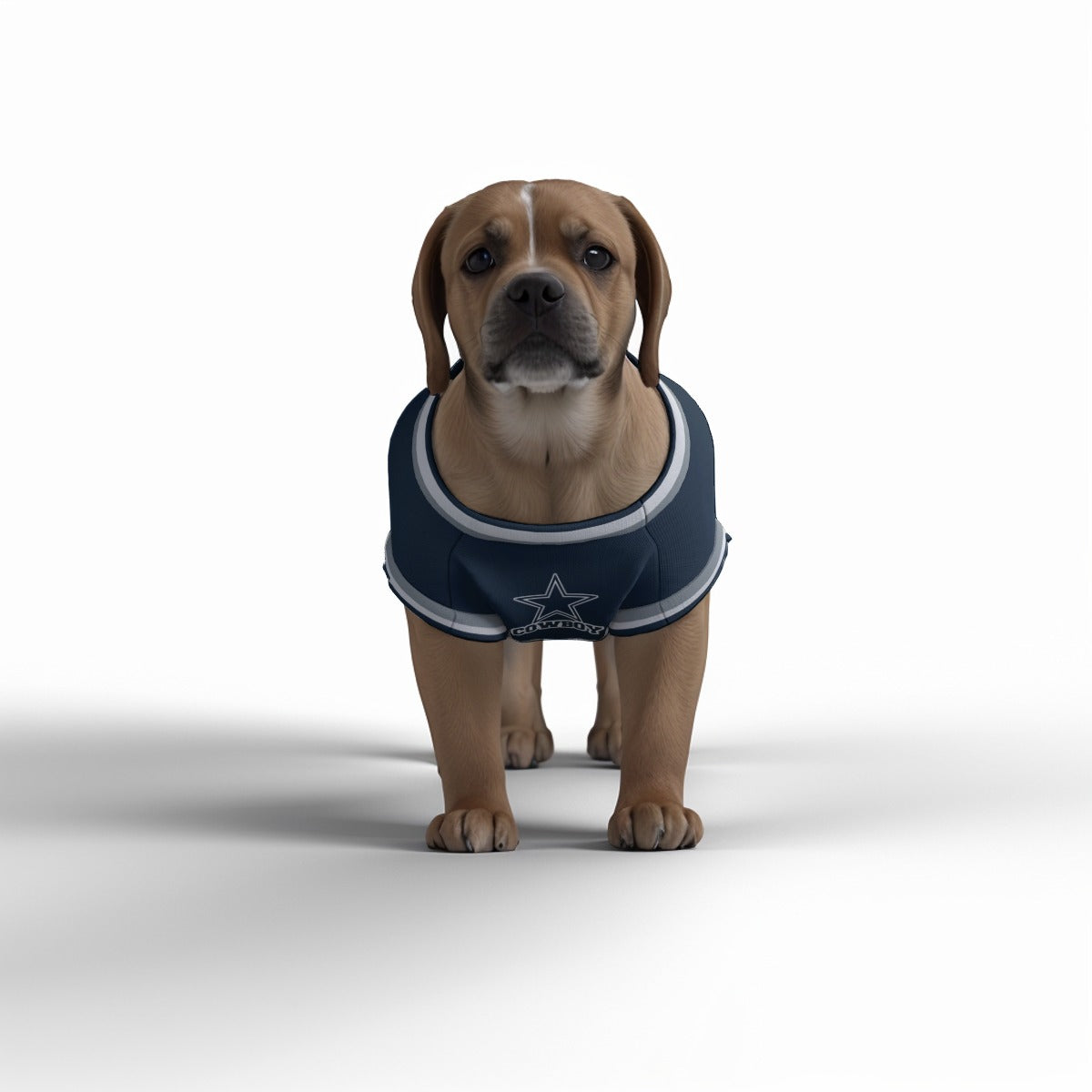Dallas Cowboys Dog Jersey - Personalised American Football Tank Top for Dog and Cat Costume (with real FC logo option)