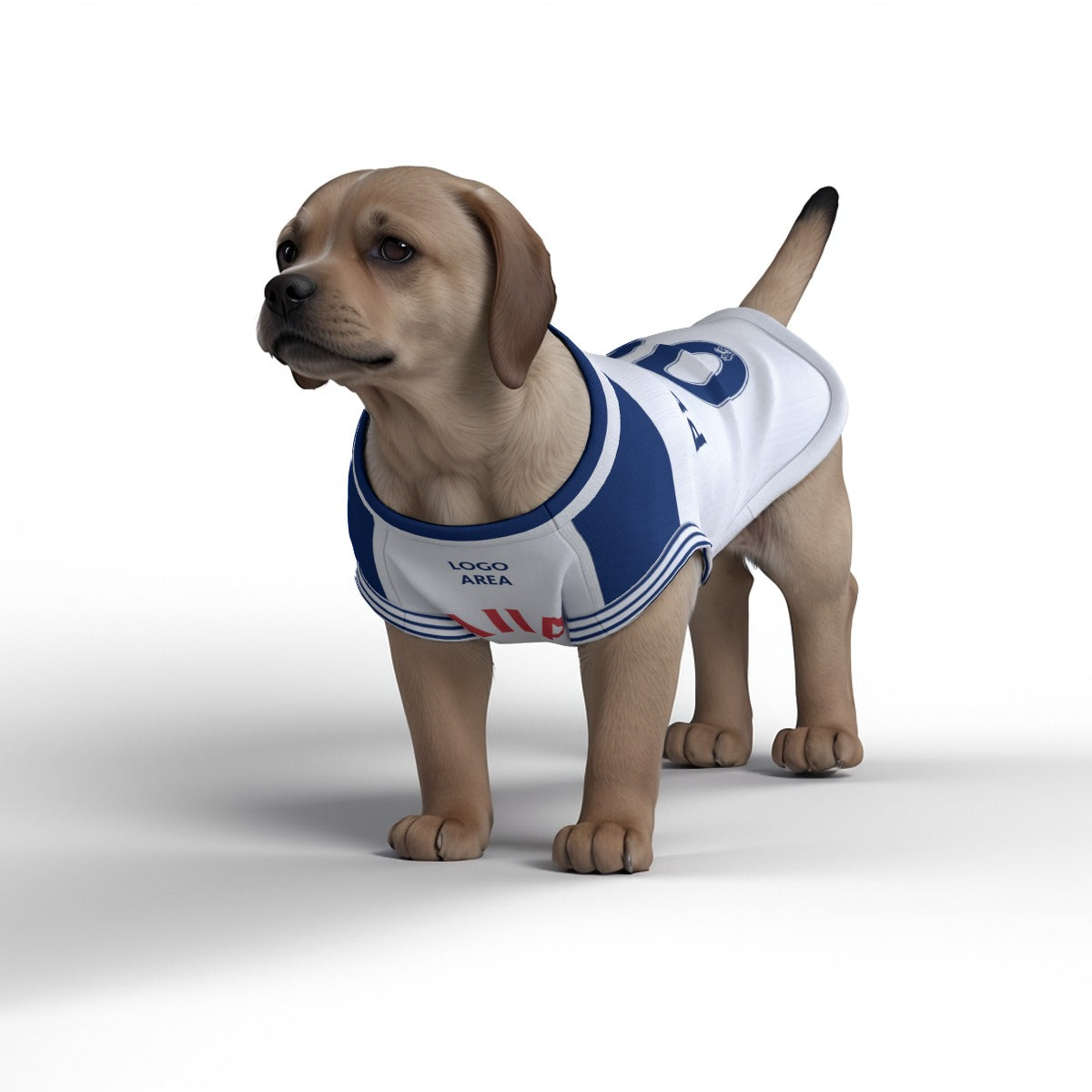 Tottenham Hotspur Kit FC 24/25 - Personalised Football Tank Top for Dog and Cat Costume (with real FC logo option)
