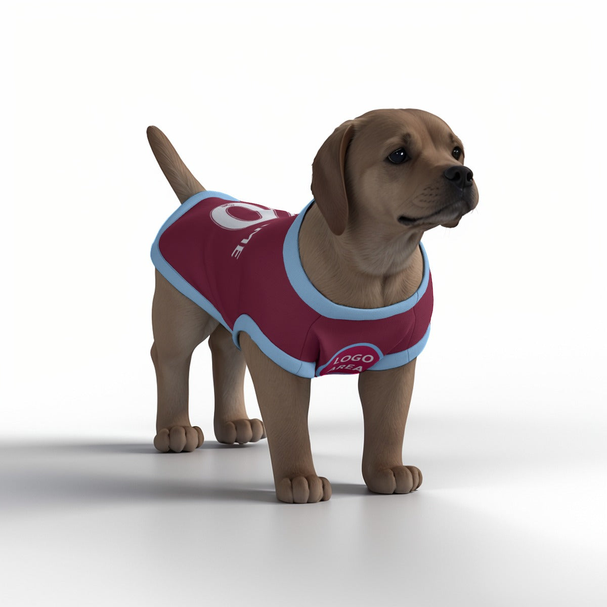West Ham United FC - Personalised Pet Tank Top 24/25 with original FC logo (Dog Football Costume and Cat Football Costume Gift)