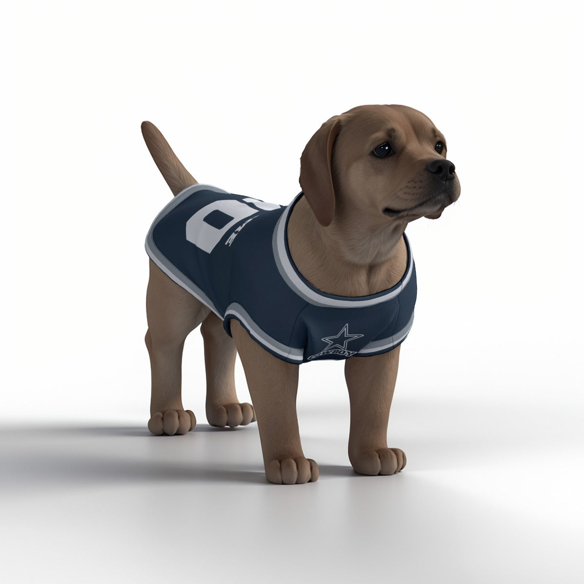 Dallas Cowboys Dog Jersey - Personalised American Football Tank Top for Dog and Cat Costume (with real FC logo option)