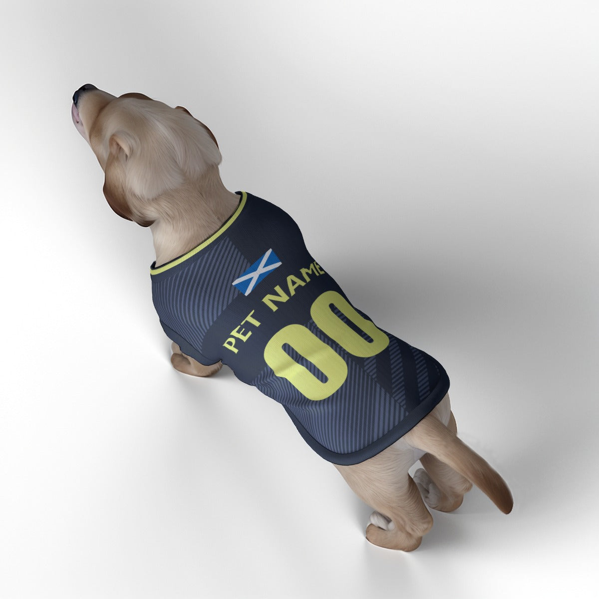 Scotland Home Kit 24/25 - Personalised Football Tank Top for Dog and Cat Costume (with real FC logo option)