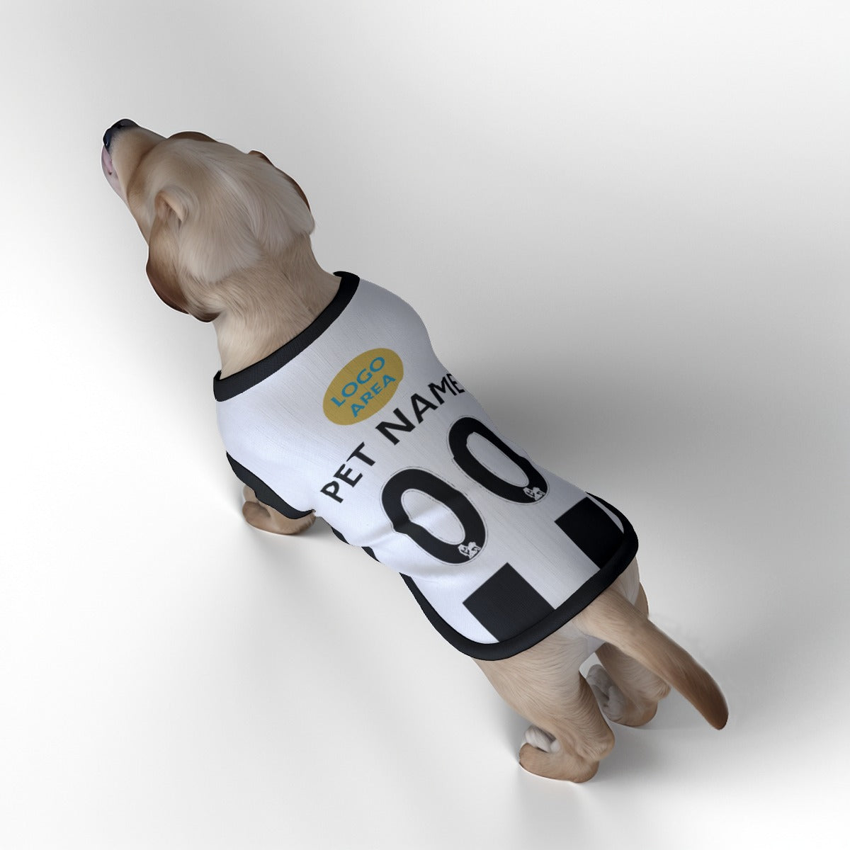 Newcastle United FC 25/26 Personalised Football Tank Top for Dog and Cat (with real FC logo option)