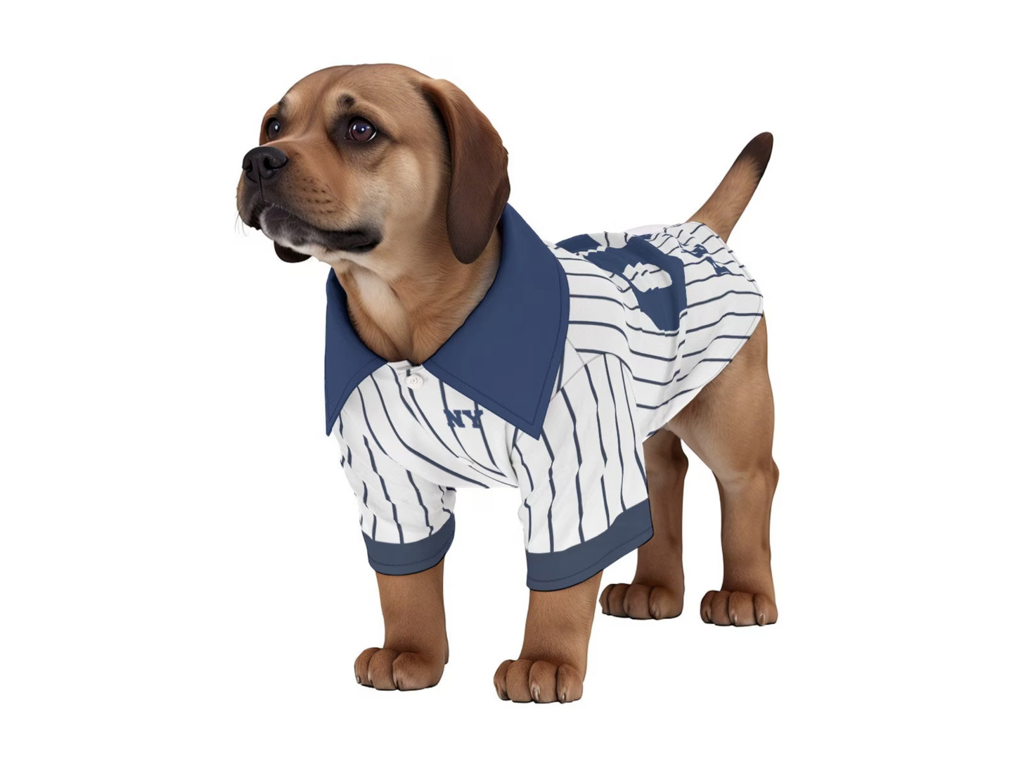 New York Yankees Baseball Pet Jersey Shirt with original Club logo (Dog Baseball Costume and Cat Baseball Costume Gift)