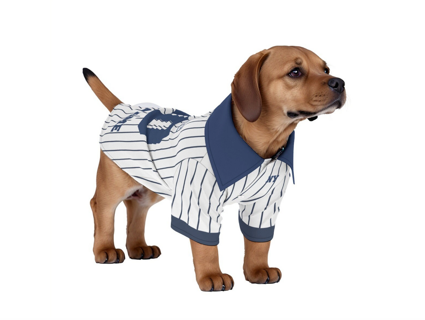 New York Yankees Baseball Pet Jersey Shirt with original Club logo (Dog Baseball Costume and Cat Baseball Costume Gift)
