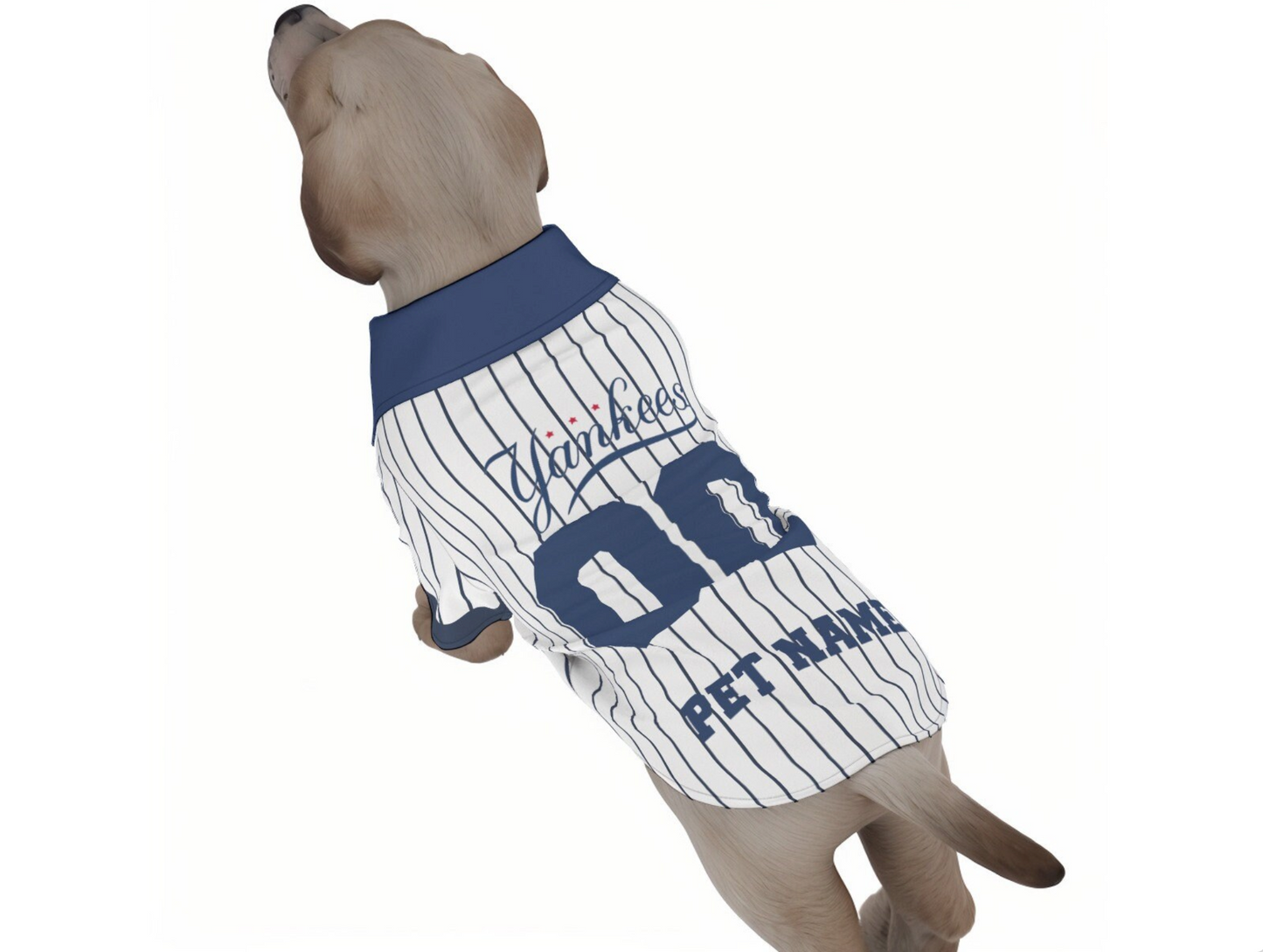 New York Yankees Baseball Pet Jersey Shirt with original Club logo (Dog Baseball Costume and Cat Baseball Costume Gift)