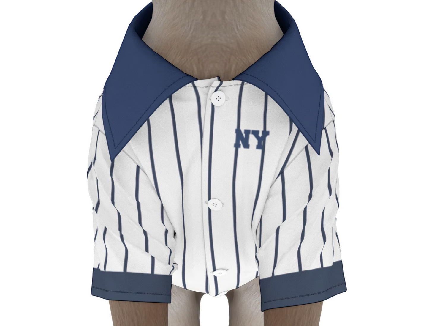 New York Yankees Baseball Pet Jersey Shirt with original Club logo (Dog Baseball Costume and Cat Baseball Costume Gift)