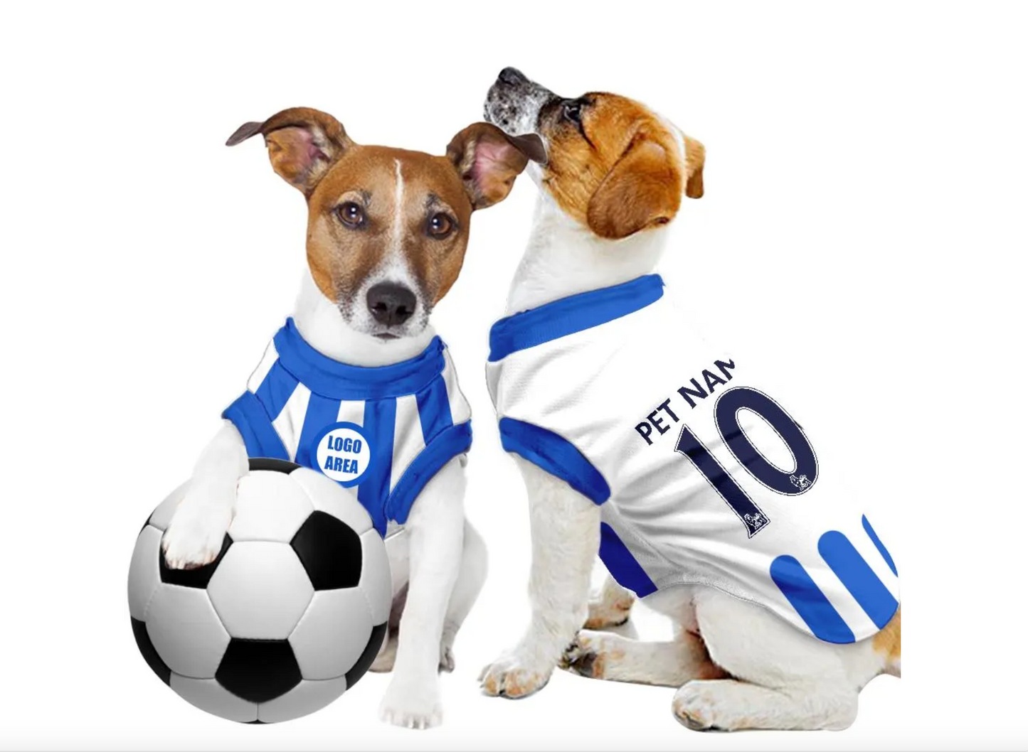 Brighton & Hove Albion FC 25/26 - Personalised Pet Tank Top 24/25 with original FC logo (Dog Football Costume and Cat Football Costume Gift)