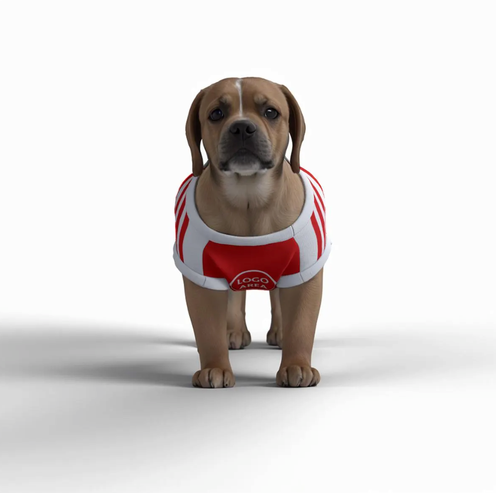 Arsenal New Kits 25/26 Personalised Pet Tank Top FC with original FC logo (Dog Football Costume and Cat Football Costume Gift)