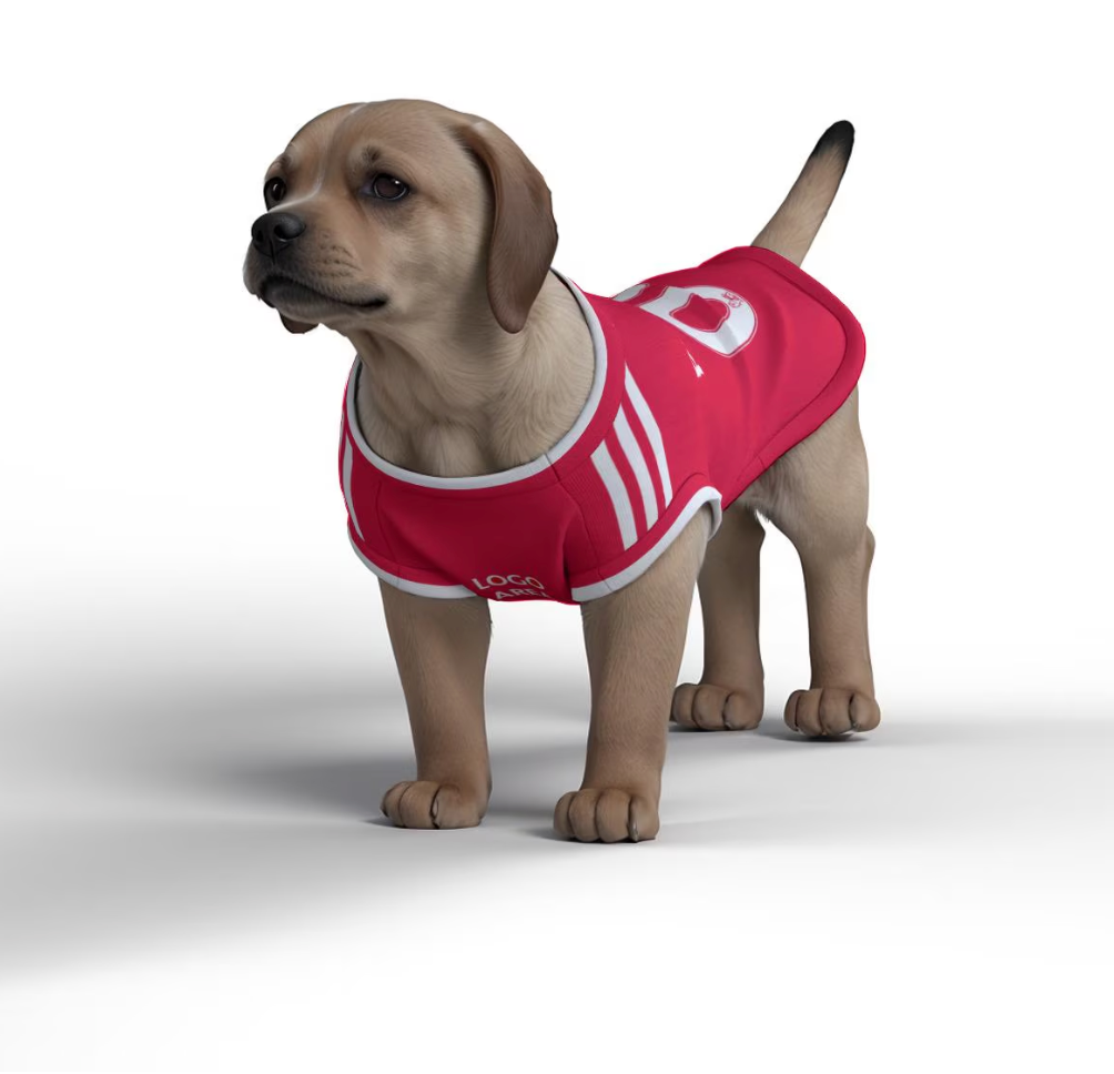 Liverpool FC 25/26 - Personalised Football Tank Top for Dog and Cat Costume (with real FC logo option)