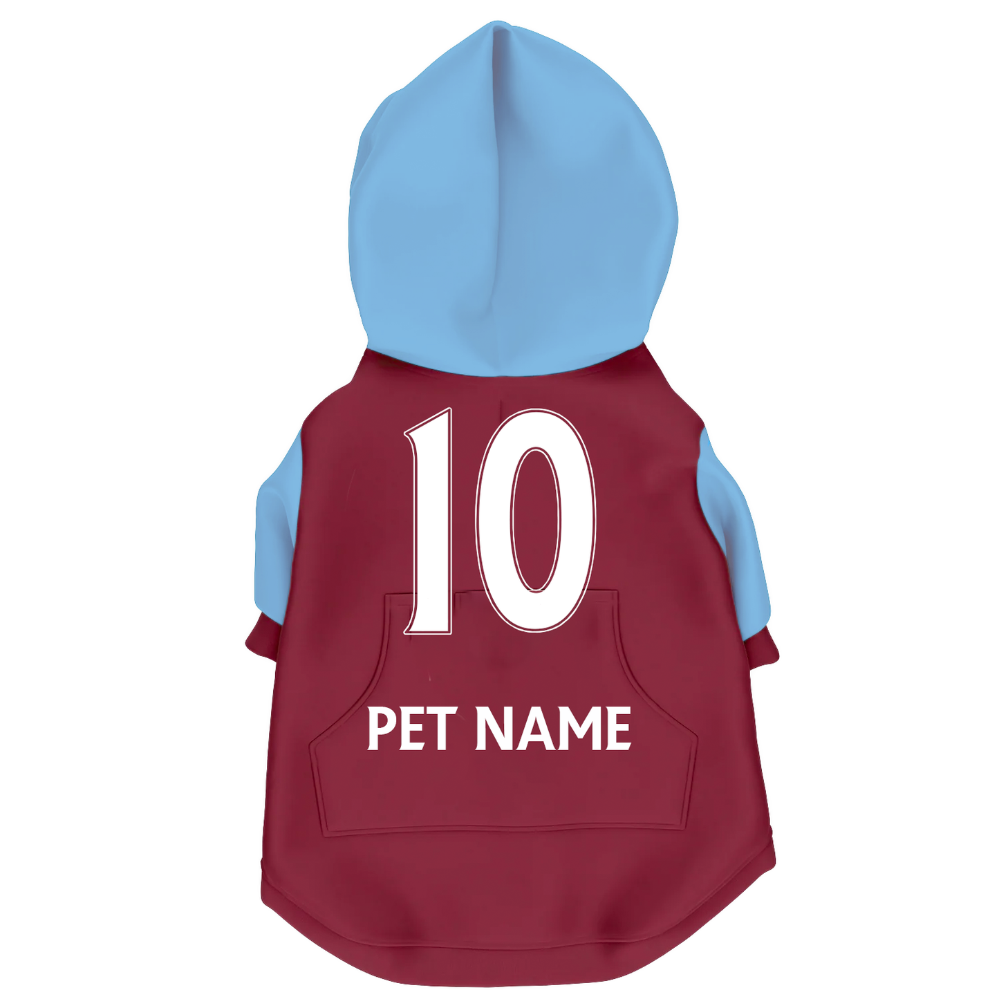 West Ham United FC 24/25 - Personalised Football Hoodie for Dog and Cat(with FC logo option)