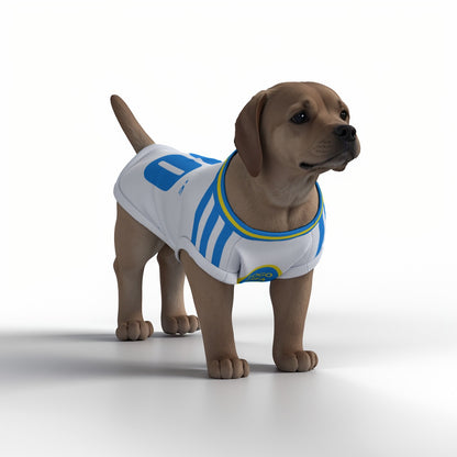 Leeds United FC 24/25 Personalised Pet Tank Top with original FC logo (Dog Football Costume and Cat Football Costume Gift) (Copy)