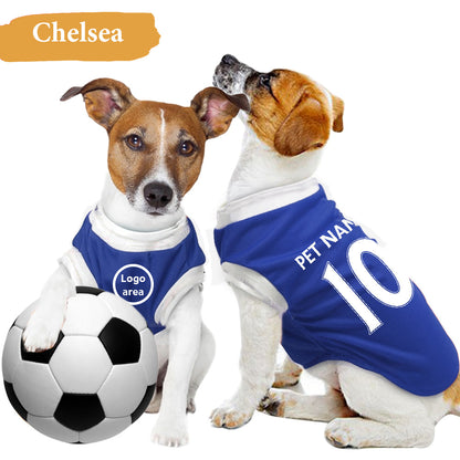 Father's Day Collection: Sports Pet Tank Top - Personalised Football Tank Top for Dog and Cat