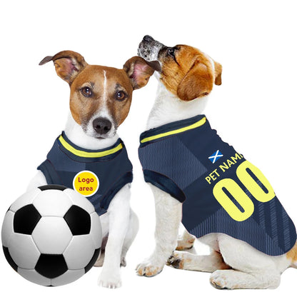 Scotland Football Home Kit 25/26 - Personalised Football Tank Top for Dog and Cat Costume (with real FC logo option)