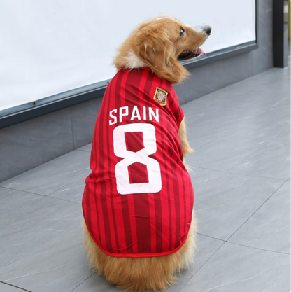 Dog online football shirt