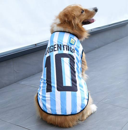 Personalised Dog/Cat Argentina Football Shirt