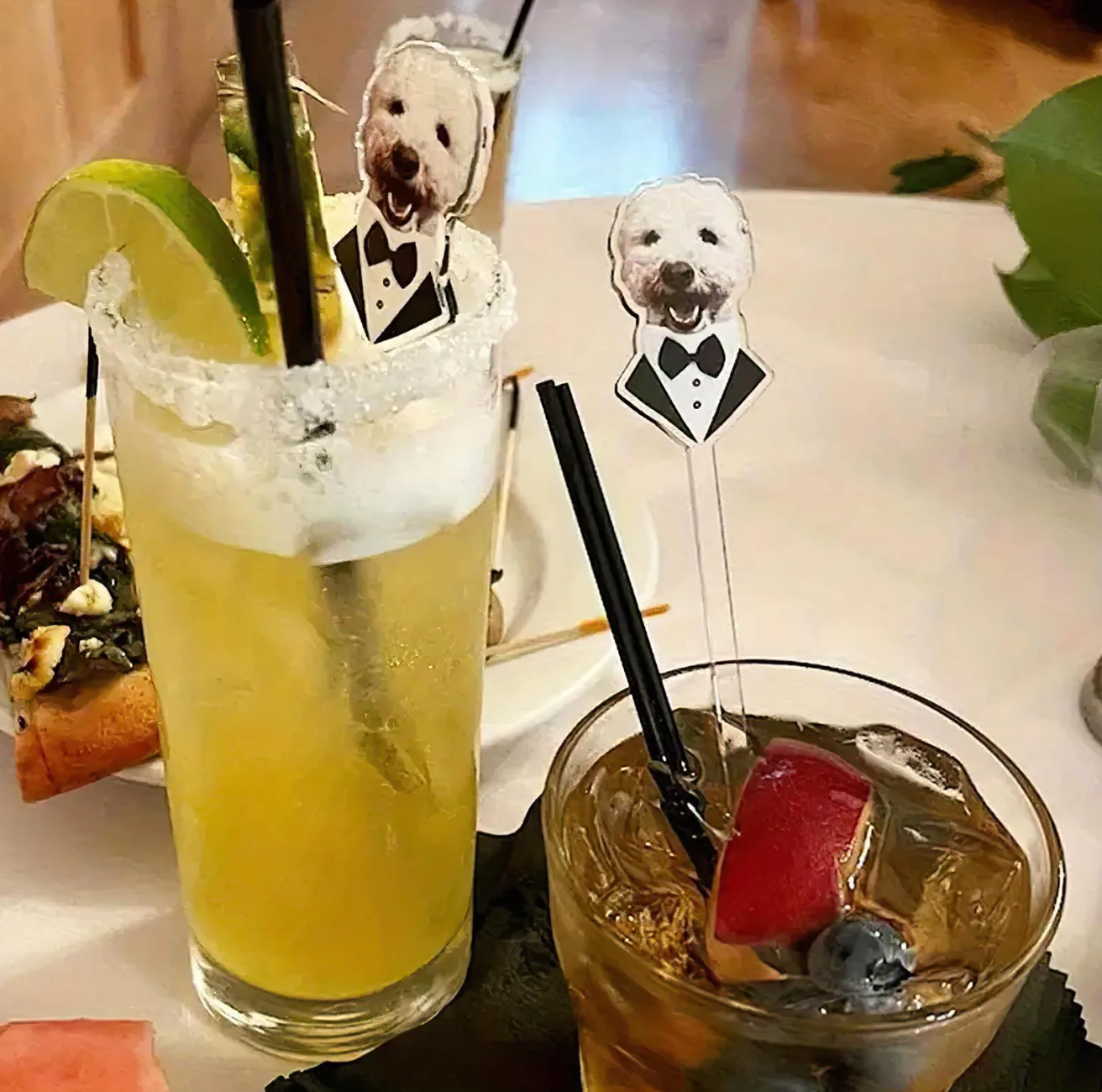 Personalized YOUR Dog Pet Stir Sticks, 2-sided Signature Drink, I Do Too & Dog Of Honor, Wedding Cocktail Stirrers, Wedding Swizzle