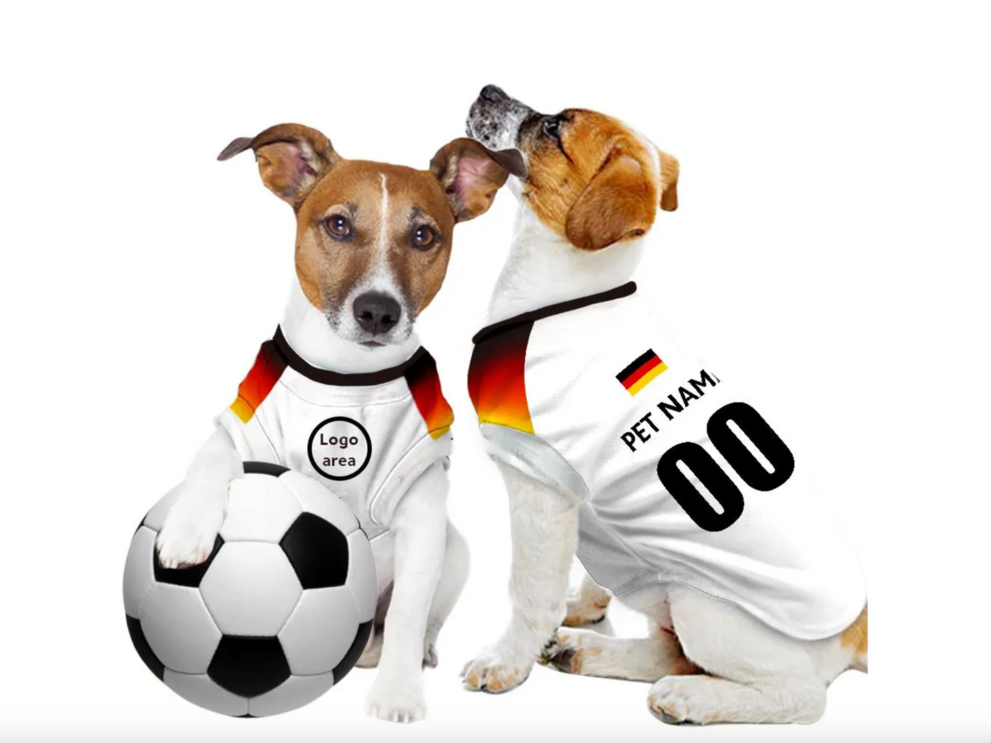 Germany Football FC Kit 24/25 - Personalised Football Tank Top for Dog and Cat Costume (with real FC logo option)