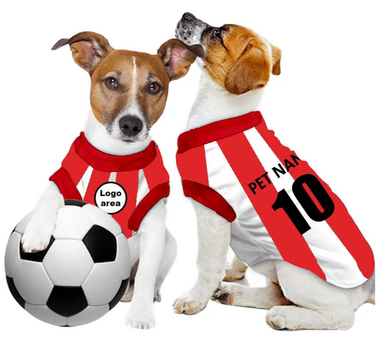 Sunderland A.F.C 25/26 Personalised Football Tank Top for Dog and Cat (with real FC logo option)