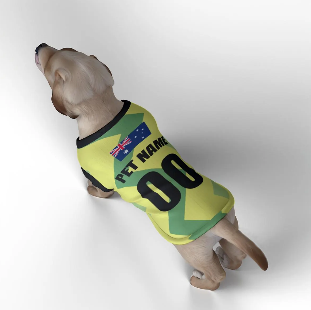 Australia Football Home Kit 25/26 - Personalised Football Tank Top for Dog and Cat Costume (with real FC logo option)