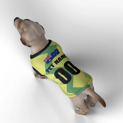 Australia Football Home Kit 25/26 - Personalised Football Tank Top for Dog and Cat Costume (with real FC logo option)
