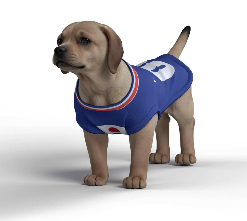 Japan Football Home Kit 25/26 - Personalised Football Tank Top for Dog and Cat Costume (with real FC logo option)
