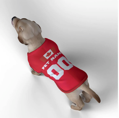 Canada Football Home Kit 25/26 - Personalised Football Tank Top for Dog and Cat Costume (with real FC logo option)