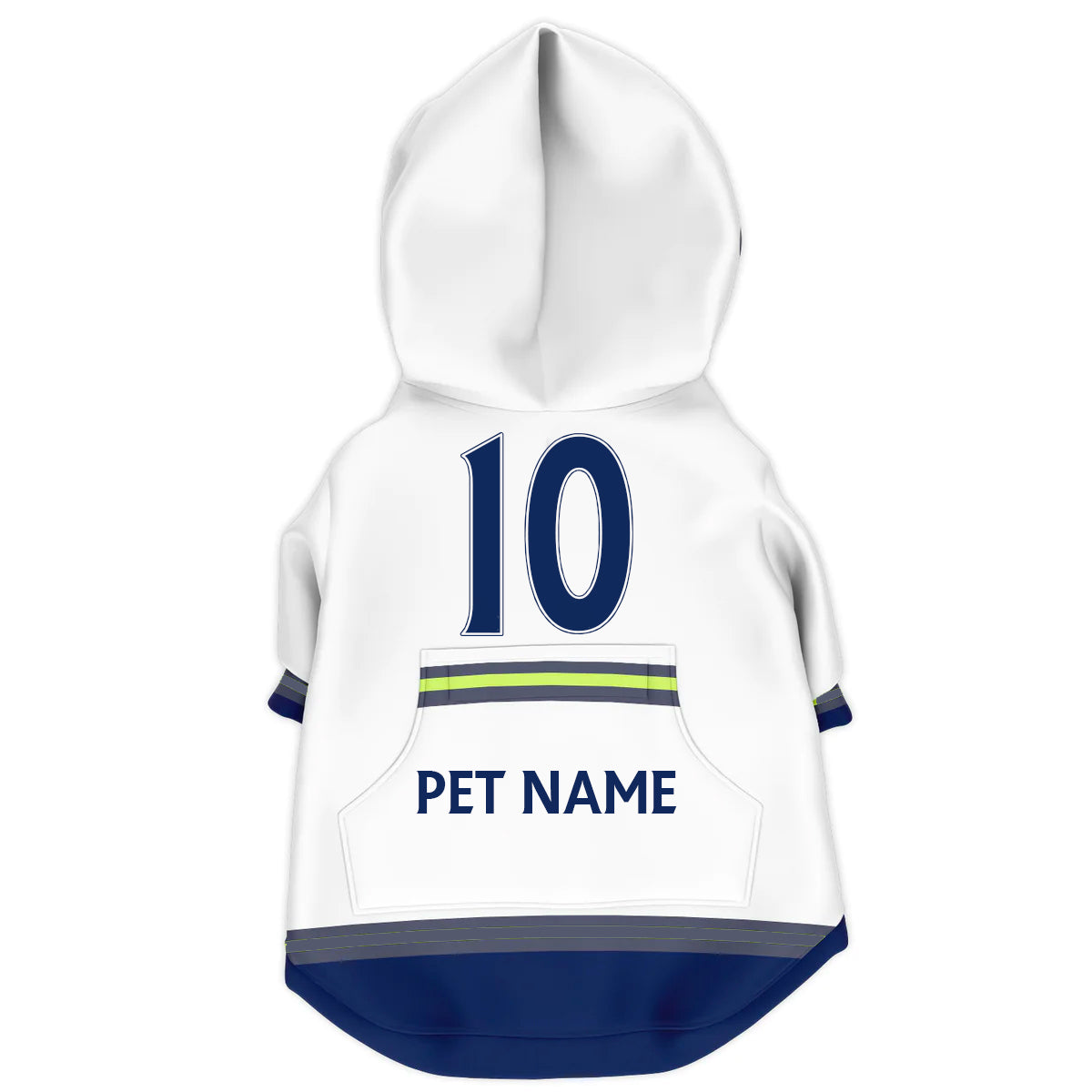 Tottenham Hotspur FC 24/25- Personalised Football Hoodie for Dog and Cat Costume (with FC logo option)