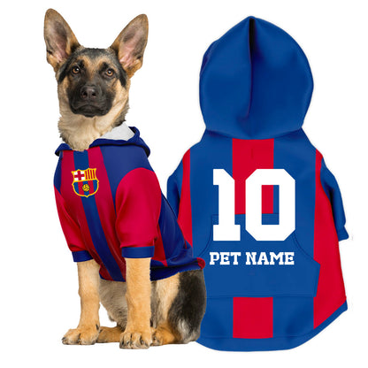 Real Madrid FC 24/25 - Personalised Football Hoodie for Dog and Cat Costume (with FC logo option)